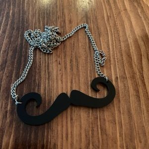 Mustache necklace